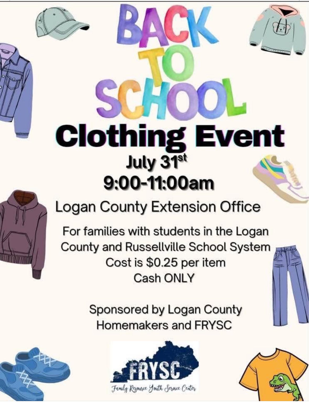 Clothing drive