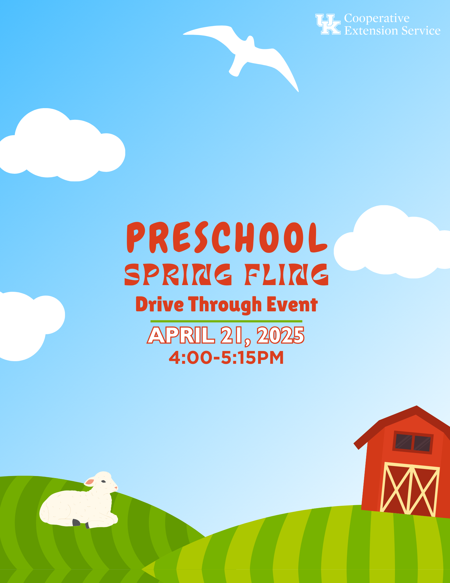 spring fling flyer with date