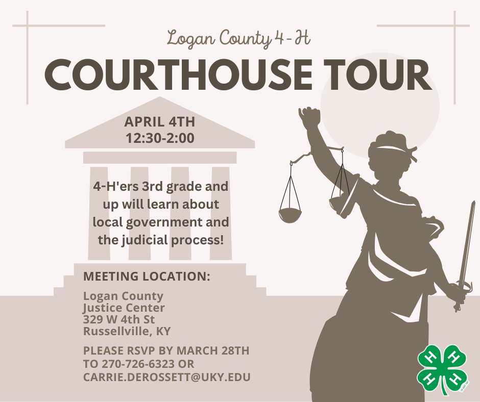 Courthouse tour flyer with event info