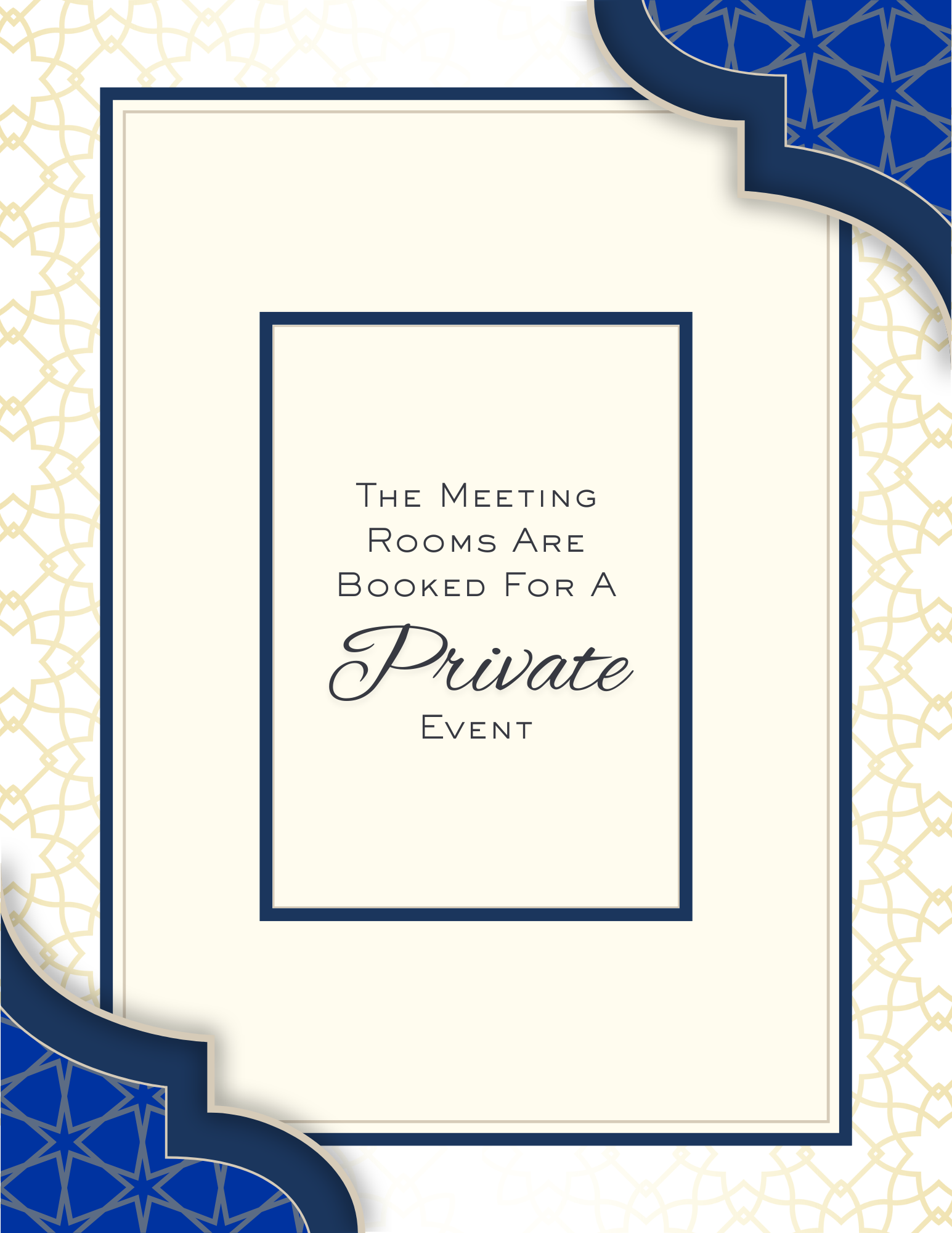 Meeting Rooms Private Event