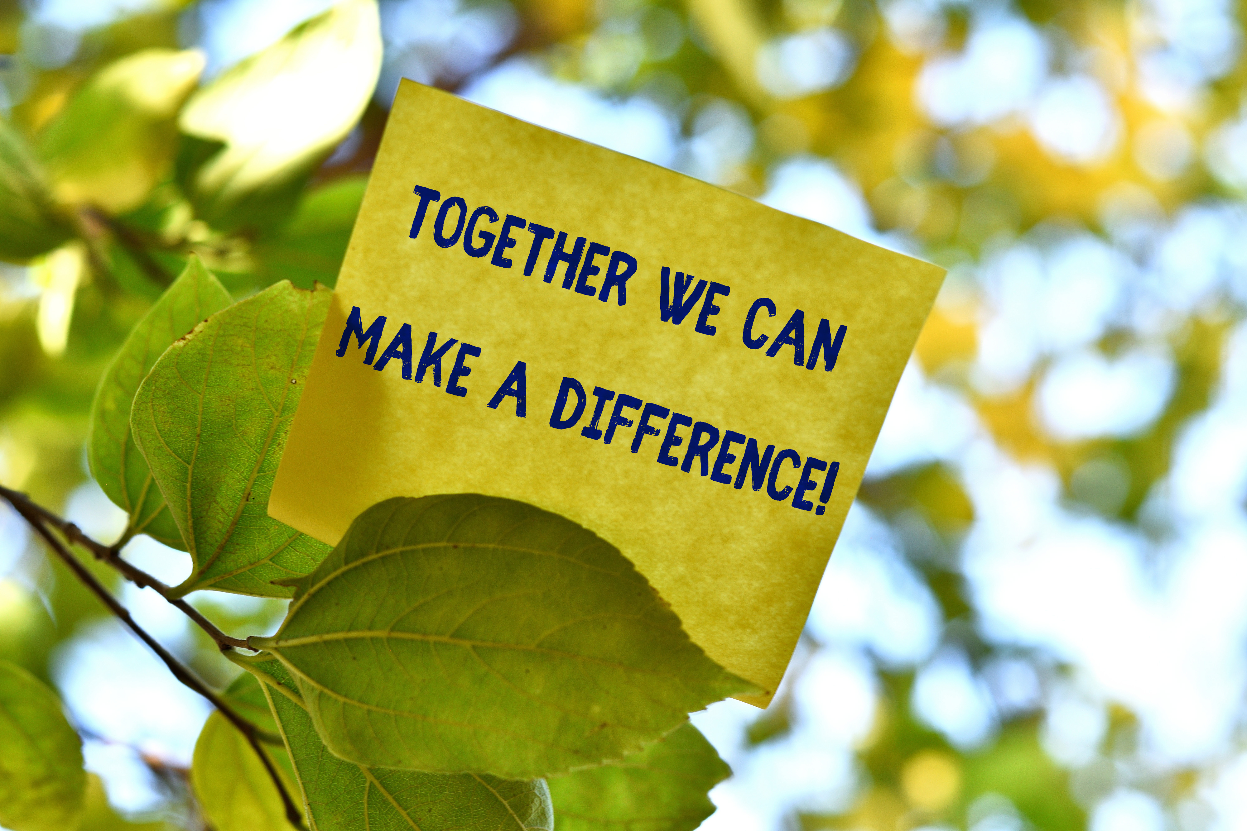 together we can make a difference