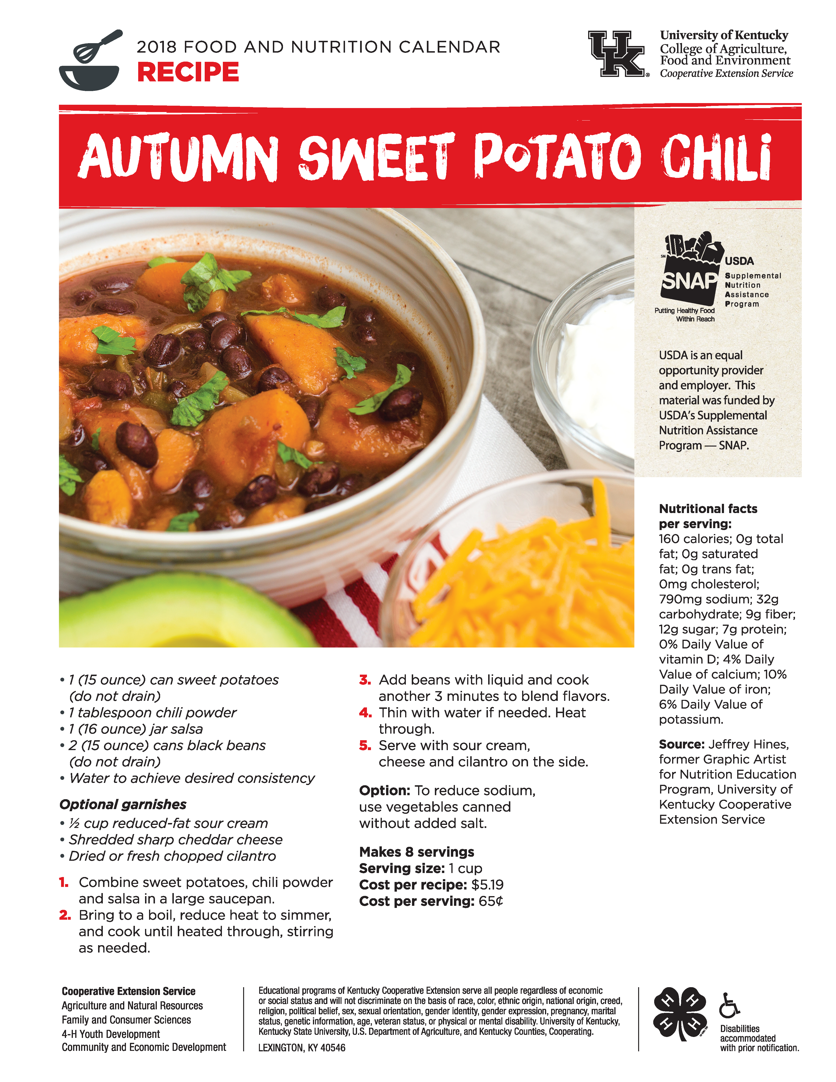 Autumn Sweet Potato Chili recipe