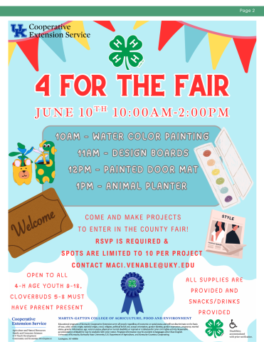 page 2 4 for the fair flyer